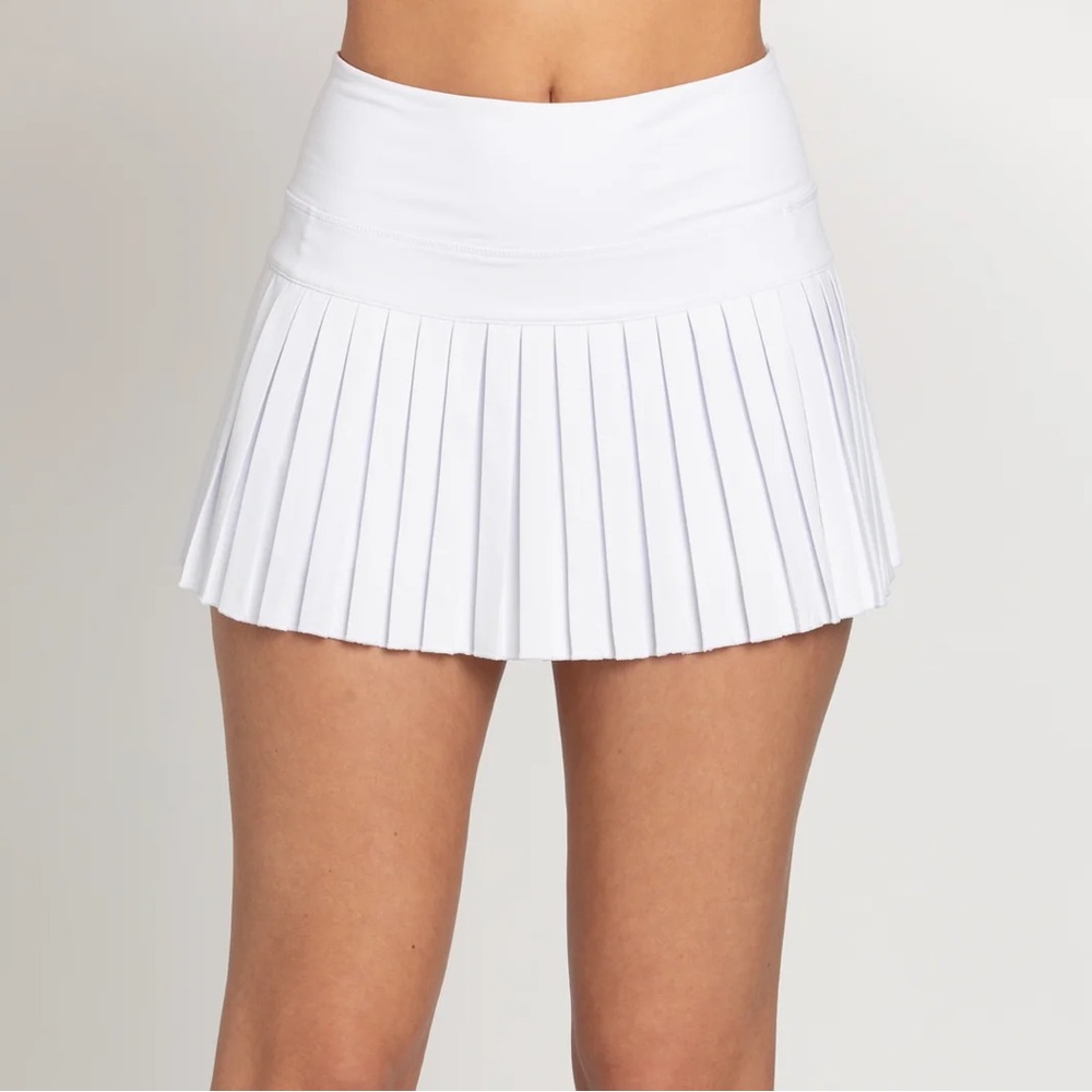 Gold Hinge Tennis Skirt White Small